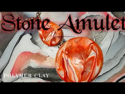 Polymer Clay STONE AMULET! Easy Tutorial!