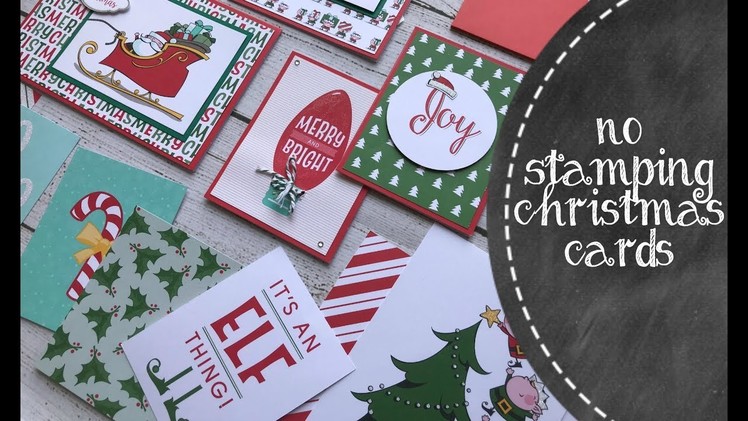 Quick & Cute No Stamping Christmas Cards