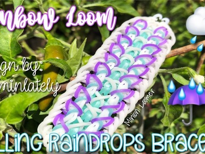 Rainbow Loom Falling Raindrops Bracelet by @loominlately on Instagram || Hook Only || Minion Loomer