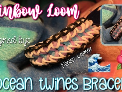 Rainbow Loom Ocean Twines Bracelet || Loom Design || Minion Loomer