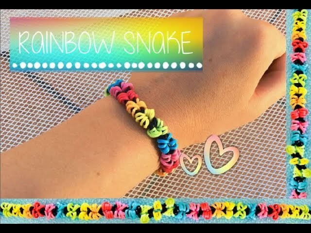 Rainbowloom Rainbow Snake BRACELET Tutorial! Easy Beginner Bracelets