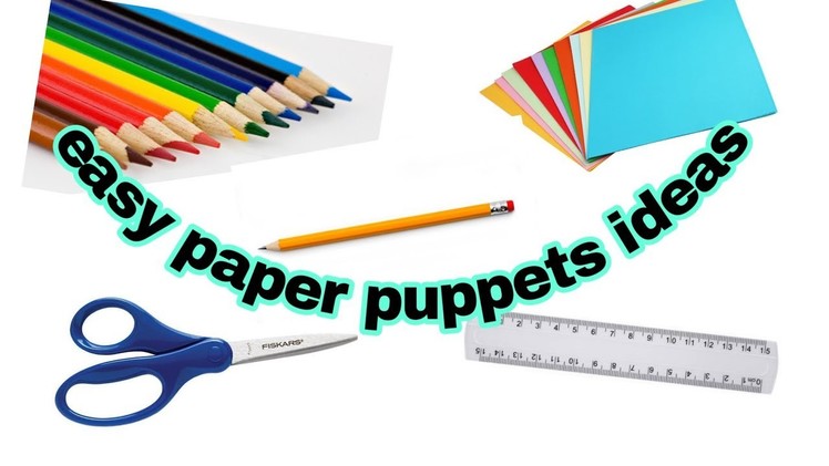 Super simple paper puppet.easy paper puppets ideas.5-minute Crafts