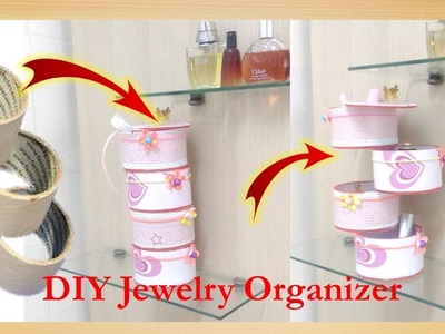 Best Out of Waste :# How to Reuse Tape Roll for DIY Jewellery Organizer | #Project ideas