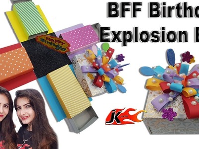 DIY BFF Birthday Explosion Box - Gift Idea  - DIY How to make  - JK Arts 1458