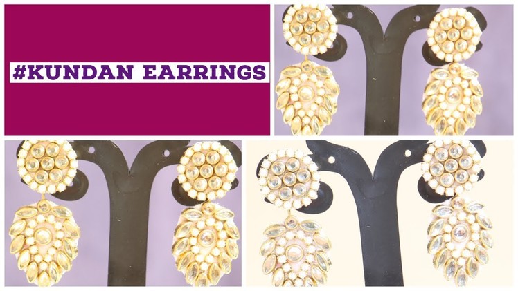 #DIY. Kundan Earrings for women