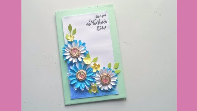 DIY Mother's Day card. Mother's Day pop up card making.pop up balloon card for Mom