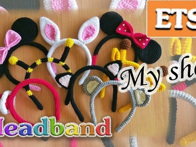 My etsy Shop Amigurumi I animal ears Headband crochet