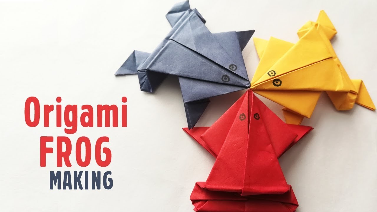 origami jumping paper cat