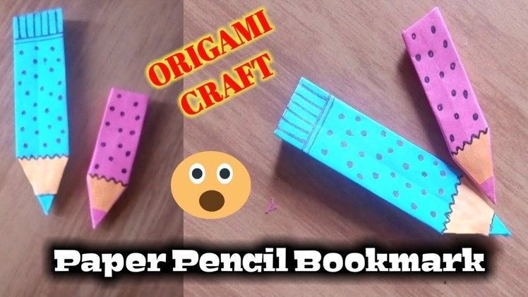 Paper Pencil Bookmark diy - 1 minute bookmark ideas
