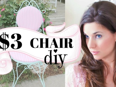 ????$3 SHABBY CHIC CHAIR MAKEOVER PROJECT????~DIY