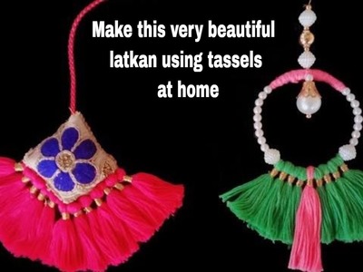 Creative Latkan. Tassels at home for lahnga-blouse-dress  | DIY
