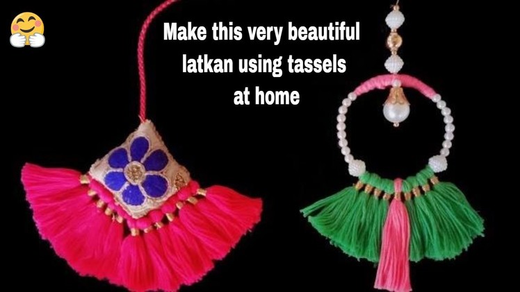Creative Latkan. Tassels at home for lahnga-blouse-dress  | DIY