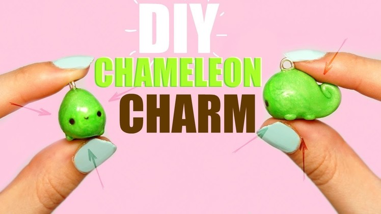 DIY CHAMELEON POLYMER CLAY CHARM
