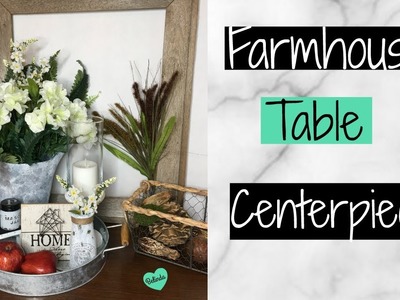 DIY Farmhouse Table Centerpiece | Dollar Tree and Dollar General Farmhouse Decor 2018