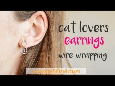 DIY How to make wire cat earrings