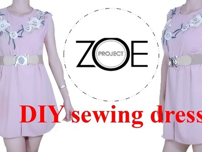 DIY how to sewing dress with Zoe diy