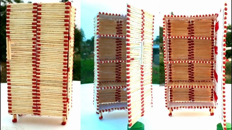 DIY Miniature Refrigerator (Made with Match Sticks!) FREEZER.ALMIRA | Matchstick Art.
