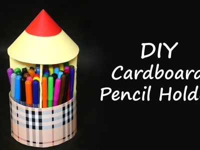 DIY Pen Stand. Pencil Holder. Desk Organizer from Waste Cardboard