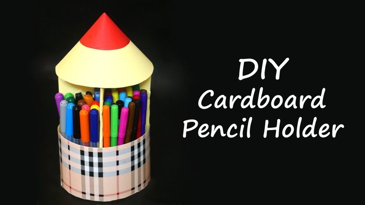 DIY Pen Stand. Pencil Holder. Desk Organizer from Waste Cardboard