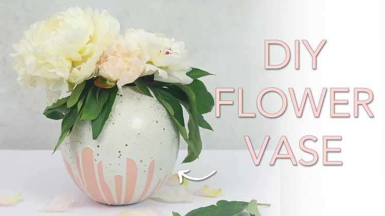 DIY Plaster Flower Vase | Plaster of Paris Crafts