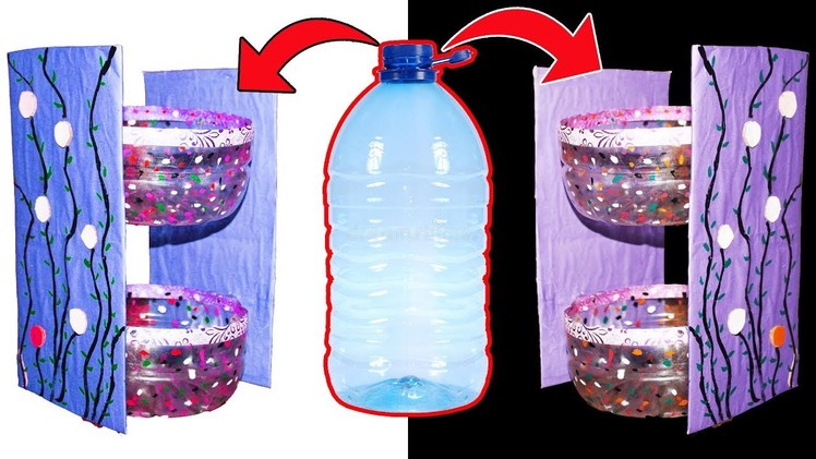 DIY - Plastic bottle multipurpose rack II Best Out Of Waste || Plastic Bottle Organizer||(Eti's ETC)