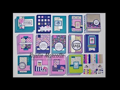 Doodlebug Design's Hello - 36 cards from one 6x6 paper pad