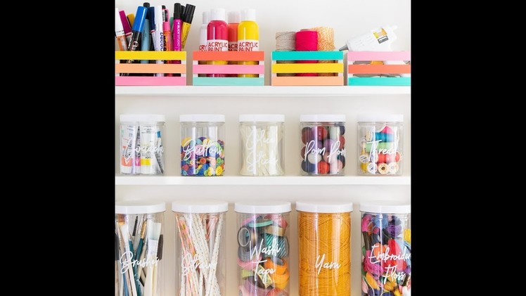Easy DIY Colorful Home Organization Ideas