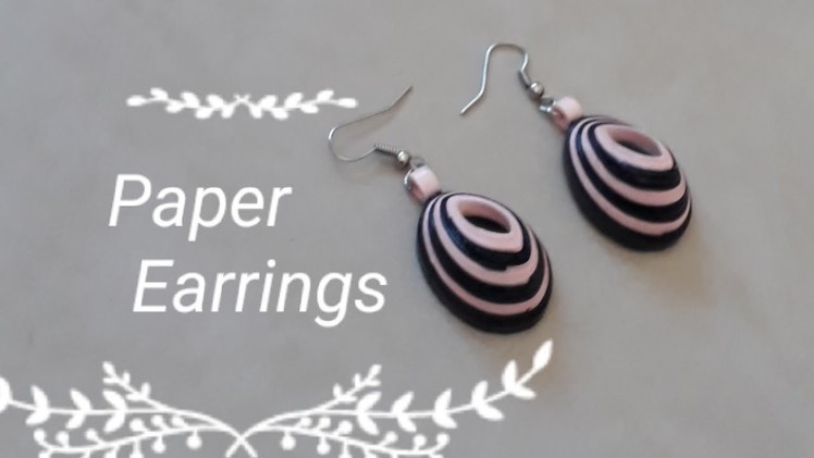 Easy Paper earring l Quilling earring  l how to make paper earring?
