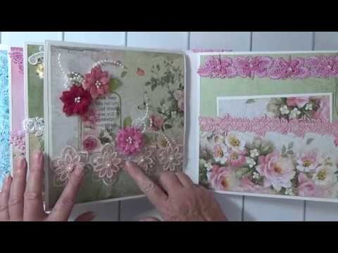 *For Sale* Stamperia Flower Alphabet Mini Album By Cheryl's Paper Creations