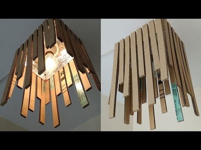 How to make a lampshade, lanterns. Homemade Hanging Light. DIY Room Decor.DIY light. Art 4 Craft.