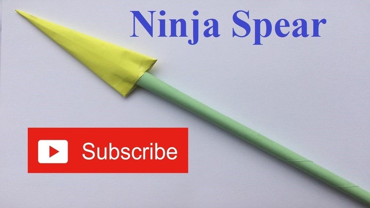 How to make a paper ninja spear