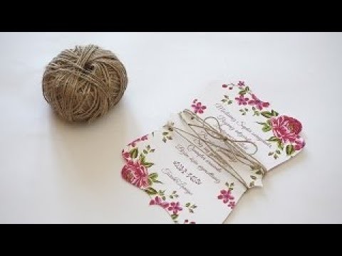 How to make a rustic. boho floral wreath wedding invitation| DIY invitations