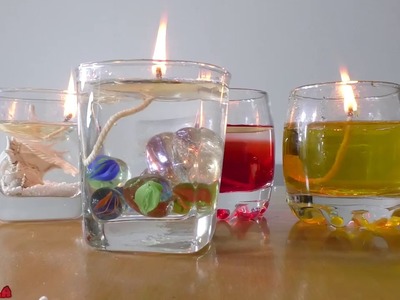 How to Make Beautiful Water Candle! DIY Ideas