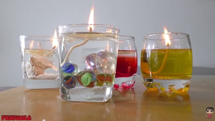 How to Make Beautiful Water Candle! DIY Ideas