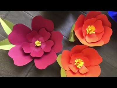 How to make giant paper flowers for birthday backdrops | kannada video|