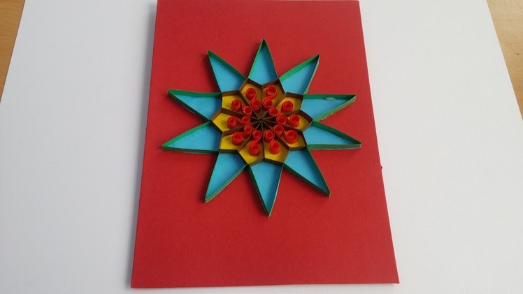 Paper art | Quilling art |Quilling Birthday Greeting Card EID Quilling cards