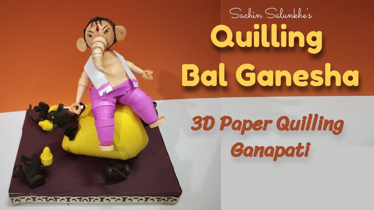 Diversen Verlichten Oefenen Paper Quilled 3d Bal Ganesha Tutorial. How to make 3d Quilling Ganapati.Eco  Friendly Ganesha