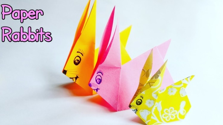 Traditional origami Rabbit | Easy paper Rabbit tutorial step by step for kids