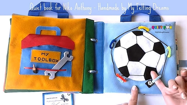 19. Quiet book for Niko Anthony - handmade by Petra Radic, My Felting Dreams