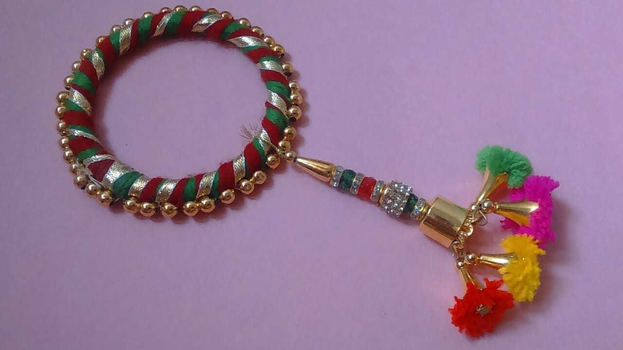 Bangle lumba rakhi How to make fancy lumba rakhi at home 