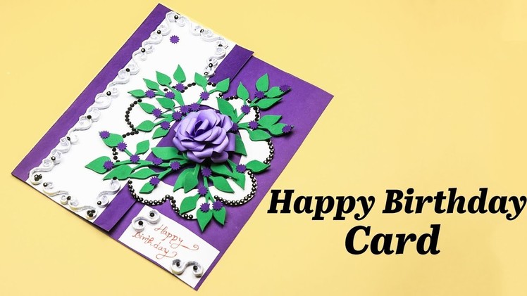 Beautiful Handmade Birthday card idea | Greeting Card Making Ideas