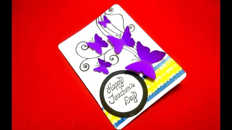 Beautiful Handmade POP UP CARD for Teacher's day | Teacher's day card making at home