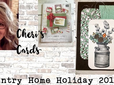 Country Home Cotton Farmhouse Blends Handmade Holiday 2018 Stampin Up Card