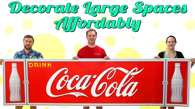 DIY Wall Decor - Large Coca-Cola Wall Decals from Retro Planet