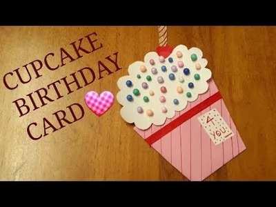 Handmade Birthday Card | DIY Cupcake Card | Simple and Easy Cupcake Birthday Card for Kids
