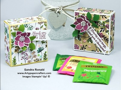 HANDMADE Gift Box for Speciality Tea Bags - SandraR Stampin' Up! Demonstrator