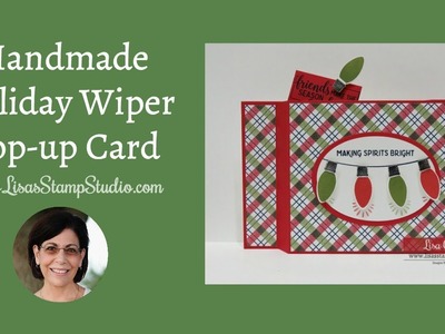 Handmade Holiday Wiper Pop Up Card