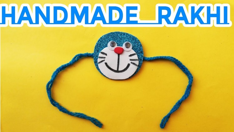 Handmade Rakhi for Kids || Doraemon || Raksha Bandhan || The Blue Sea Art