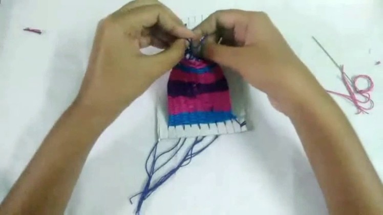 Handmade Woven Fabric Necklace l making at home l Jewellery making ideas