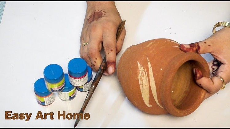 How To Do Pot Painting At Home | DIY
